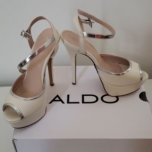 Aldo 6 " open toe heels